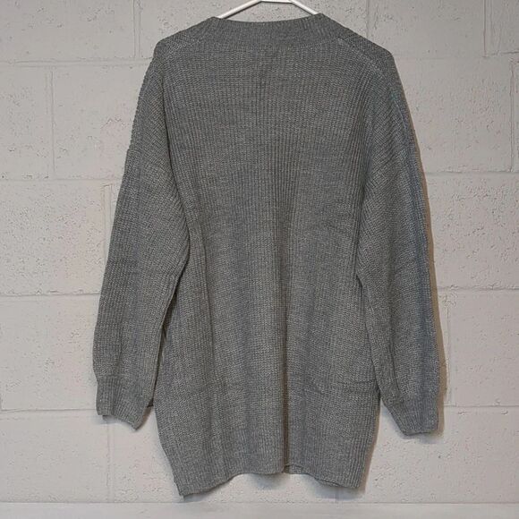 Women's Knit Open Front Oversized Loose Fit Cardigan Grandpacore Size Medium - Picture 4 of 4